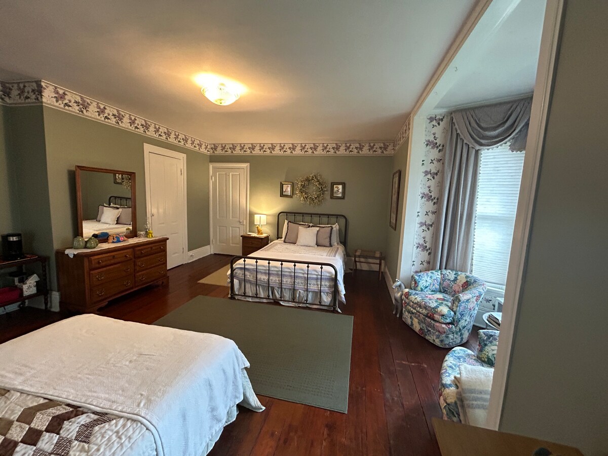 Spacious room in historic home