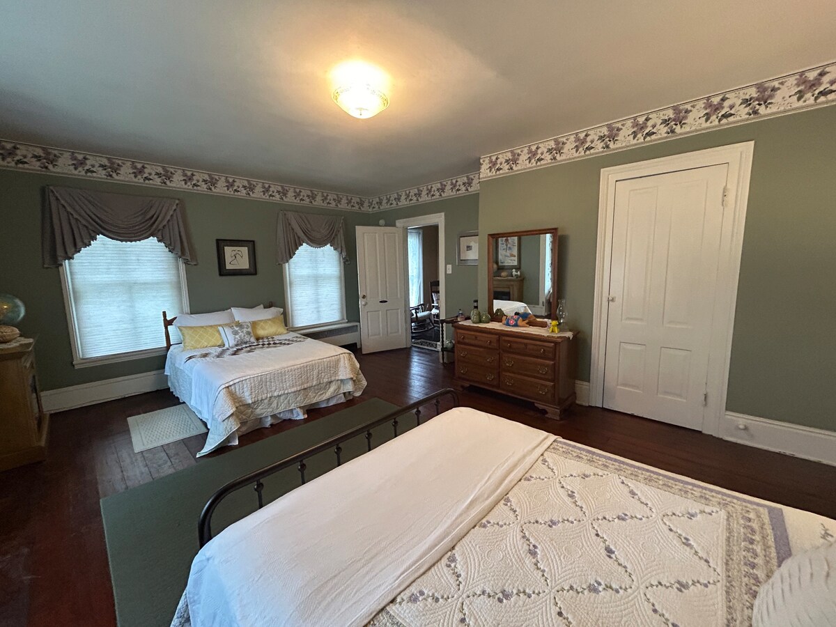 Spacious room in historic home