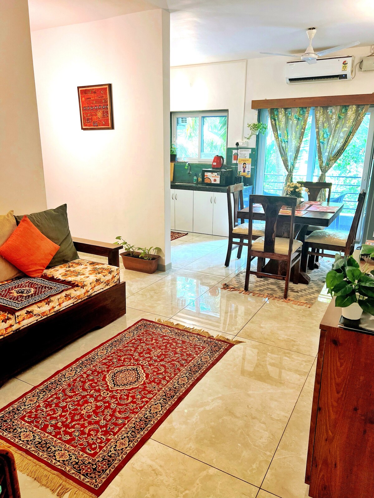 The Cider Goa B| 1BHK AC Apt| Sleeps 4| Beach 3min