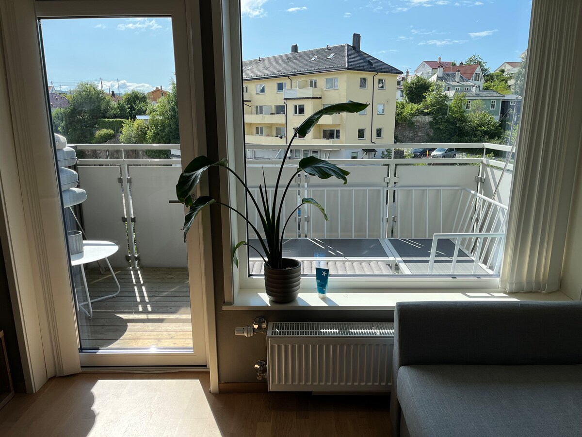 Fin leilighet i moderne kompleks nær Gamle Bergen
