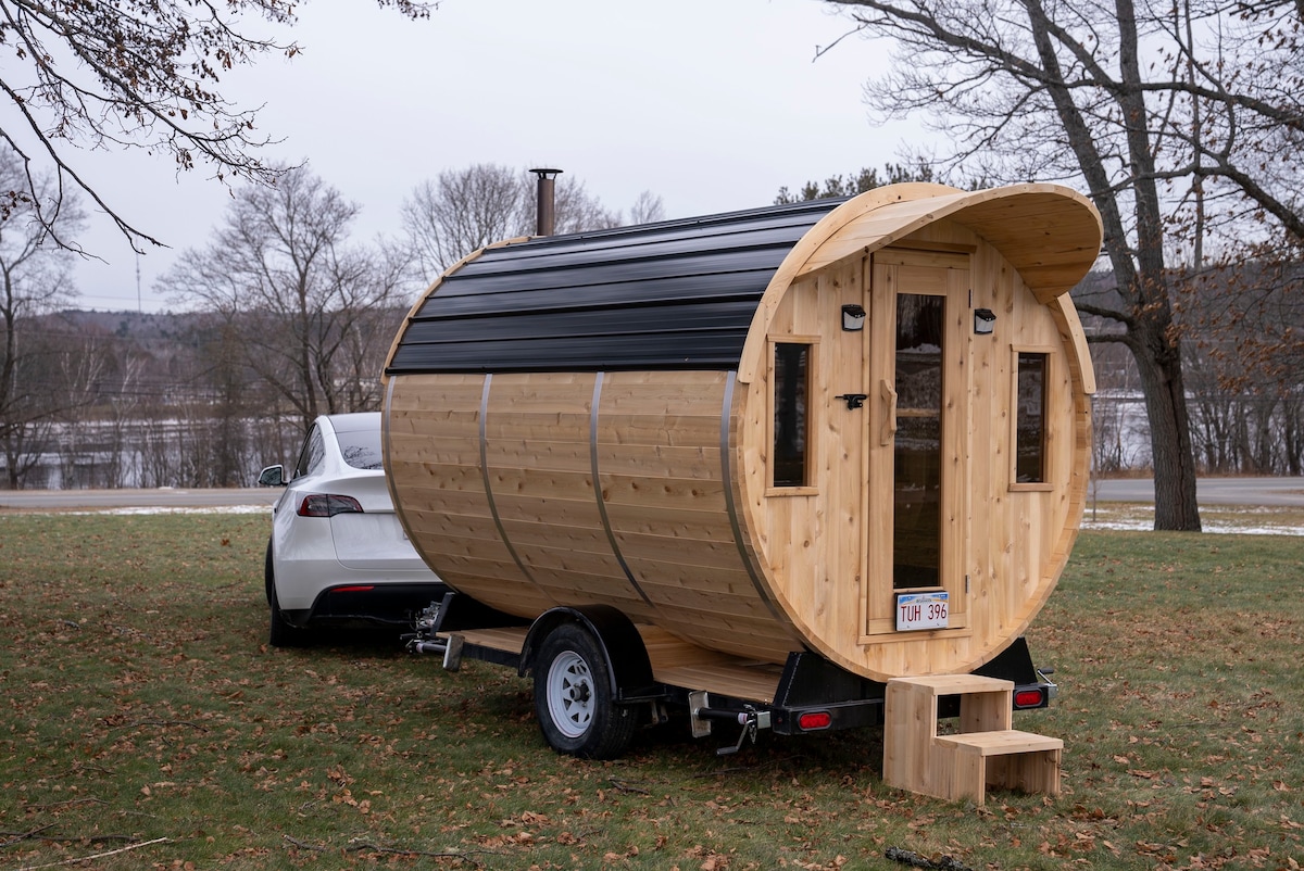 Mobile Barrel Sauna