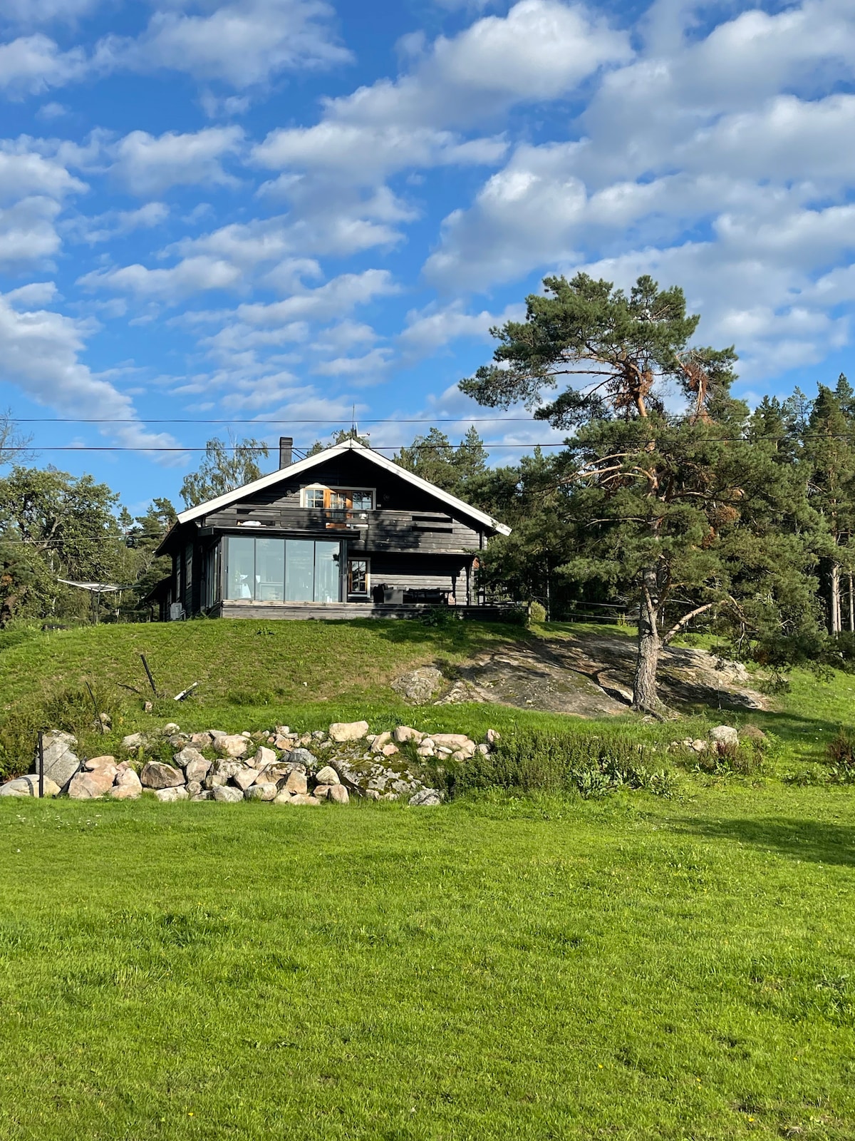 Rymlig villa med bastu