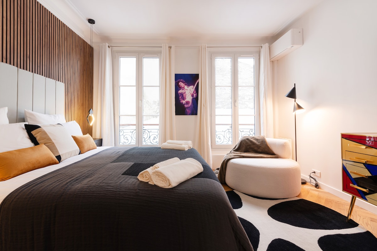 豪华宽敞的巴黎市中心4间客房2个淋浴间空调