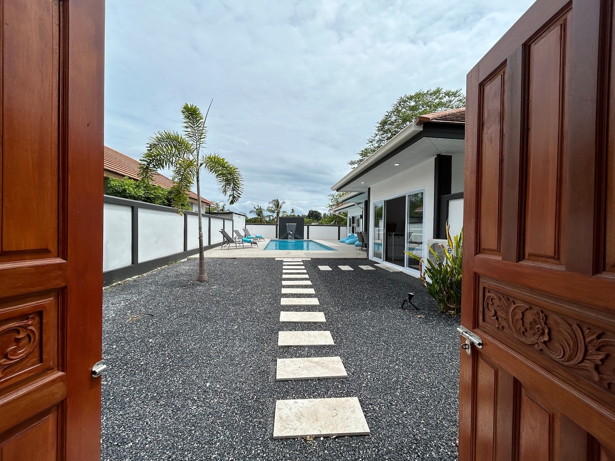 昆塔加别墅（ Villa Quentaga ） ，泳池，海滩600米，距离海滩600米， 3个房间， 2个