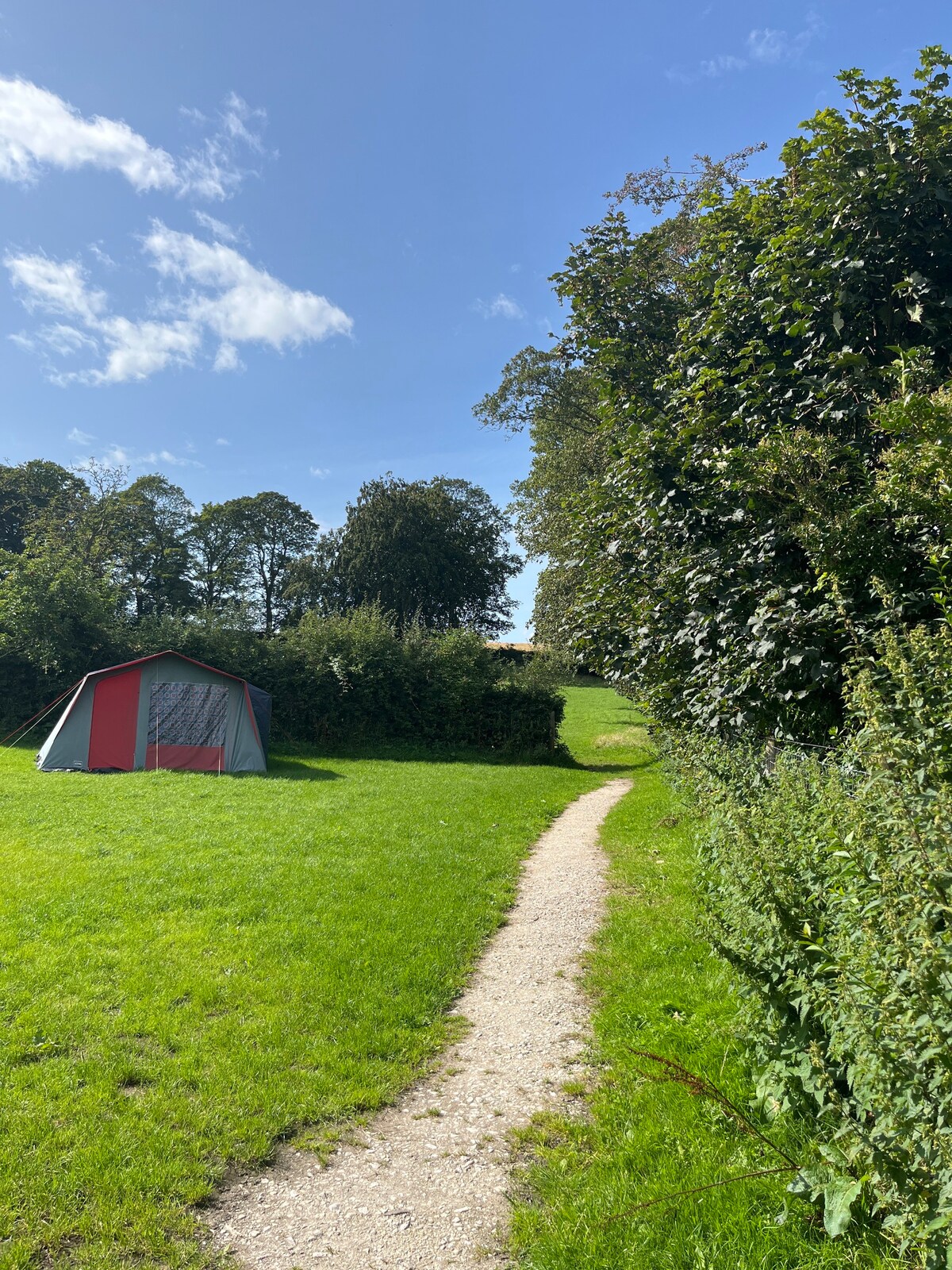 Retro Tent on Matlock hillside