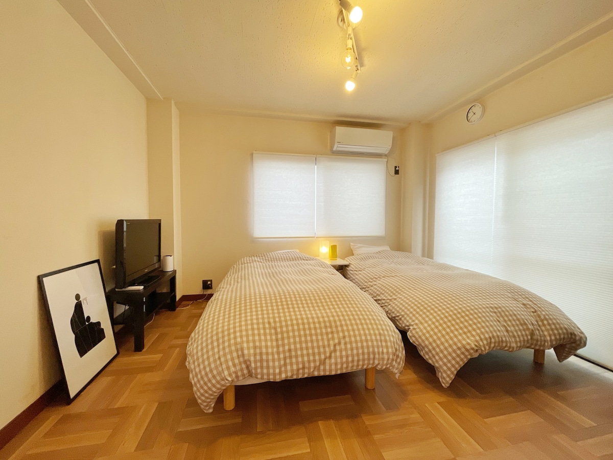 Mitaka微型公寓# 301 ，现代日式客房。