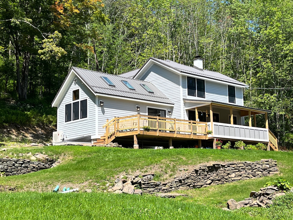 Restored mountain farmhouse with private trails