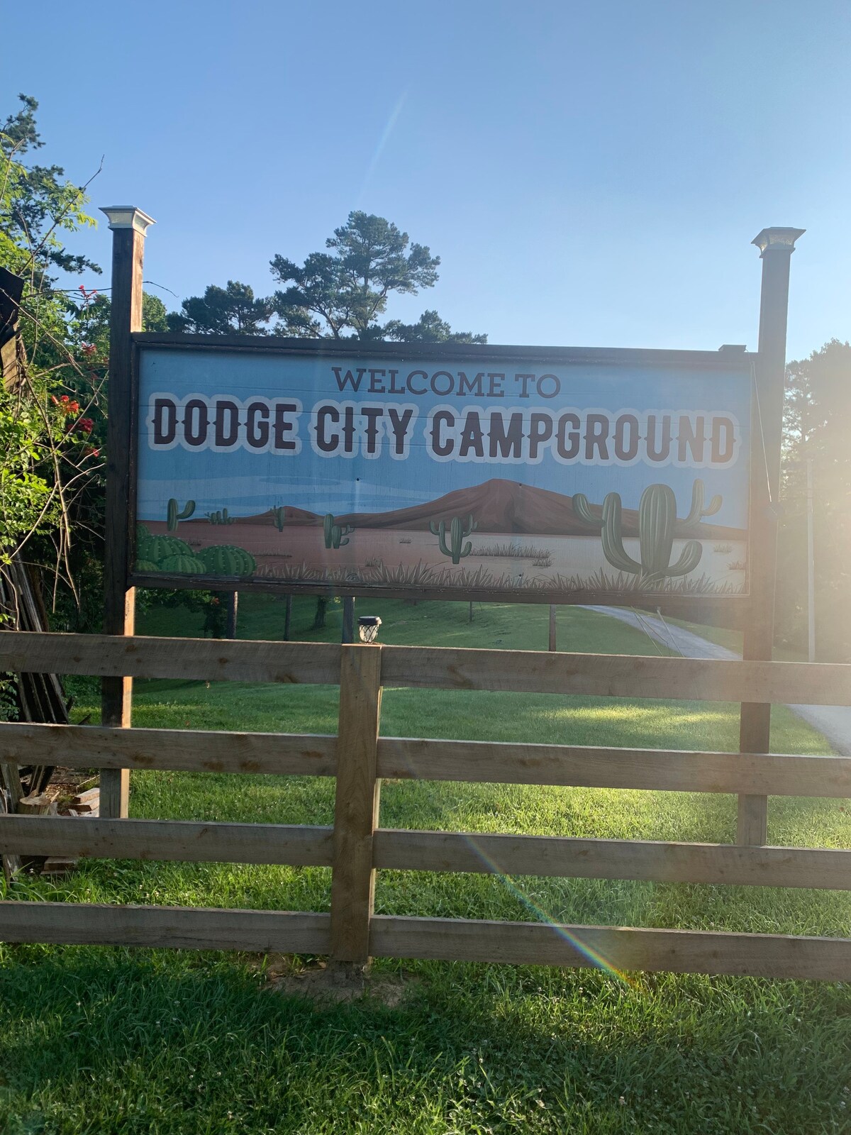 Campsite at Dodge City Campground