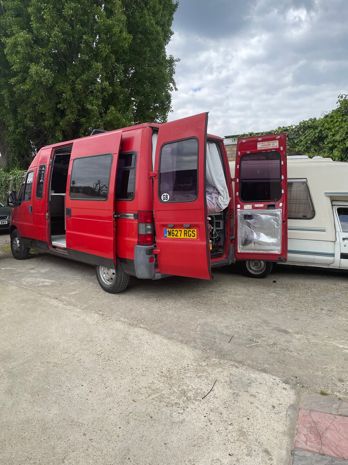 Big red bus for adventures