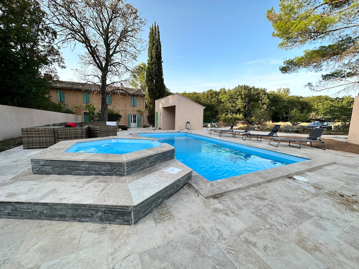 Bastide avec Piscine et Spa, vue Ste Victoire