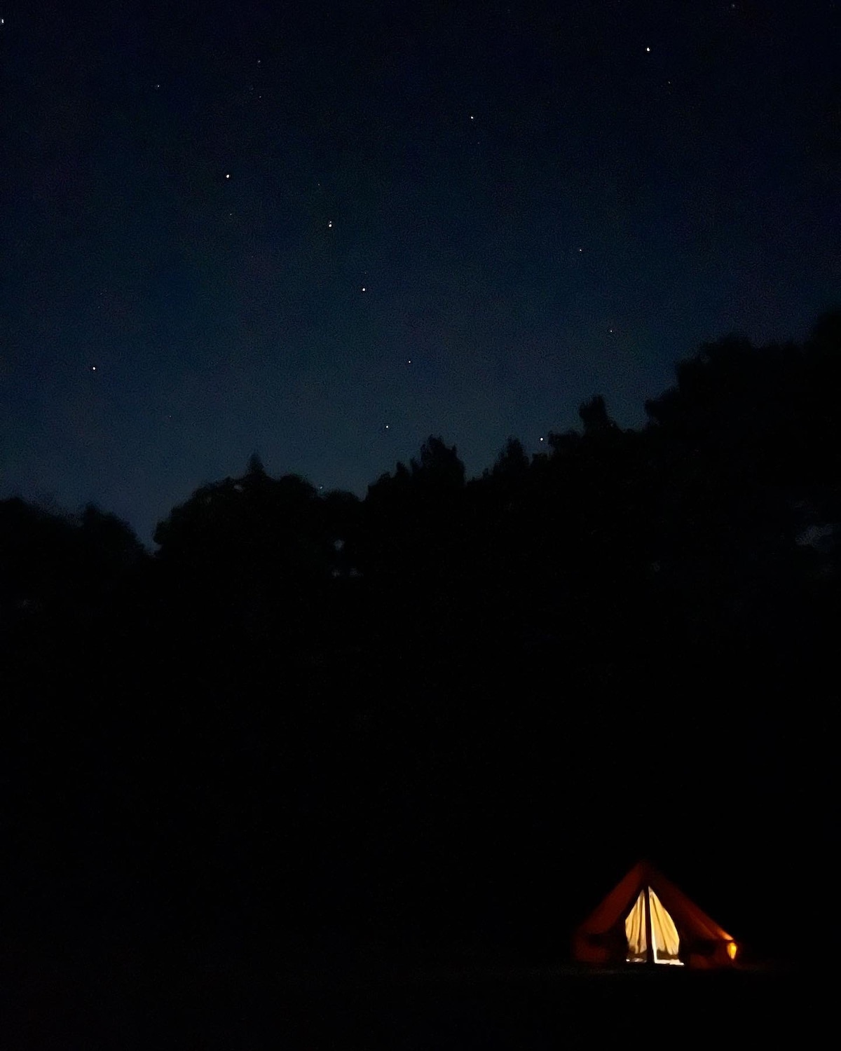 Bell Tent on Working NH Horse Farm and Stargazing