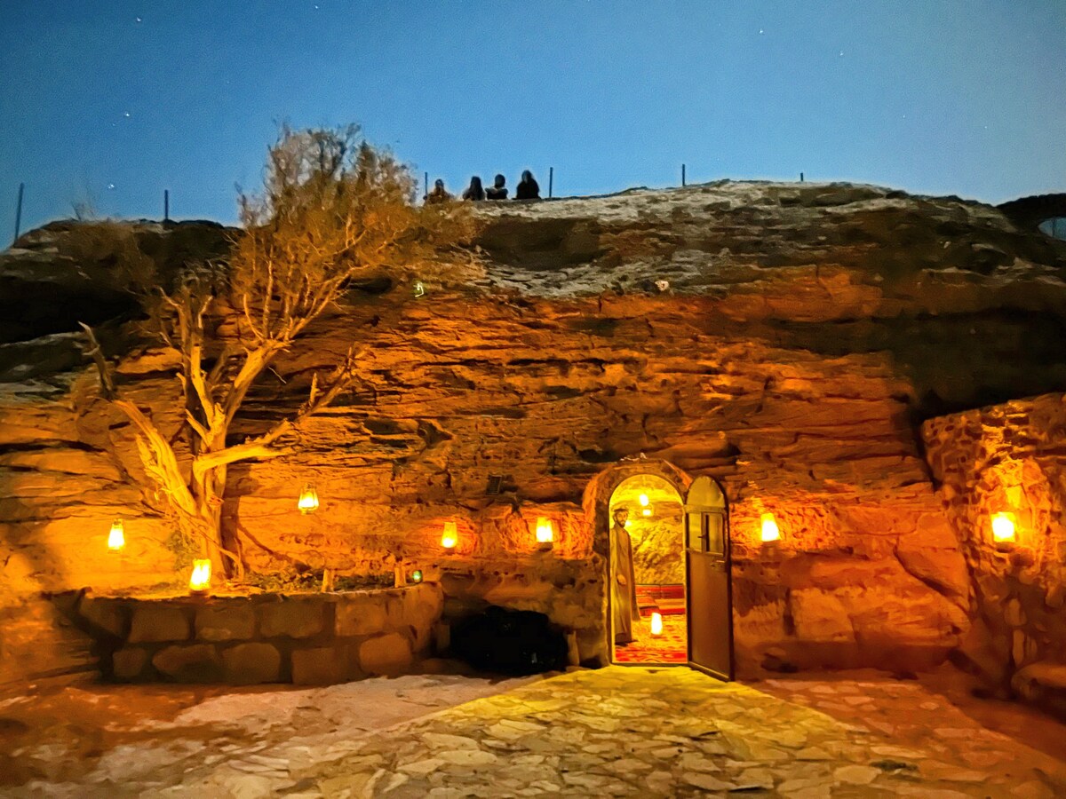 cave in the city of Petra,