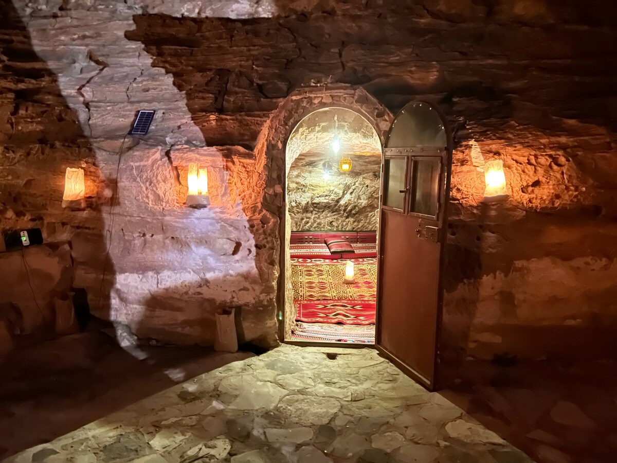 cave in the city of Petra,