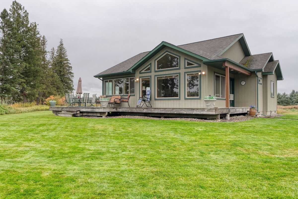 Flathead river waterfront home.