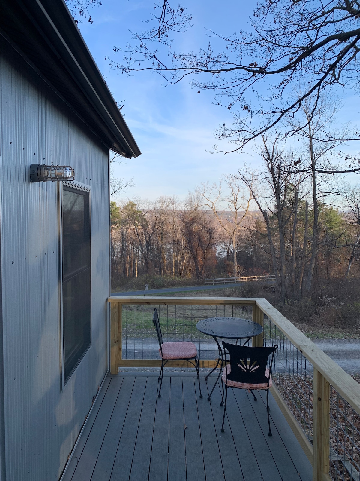 Forested Cabin with Seasonal Lakeview