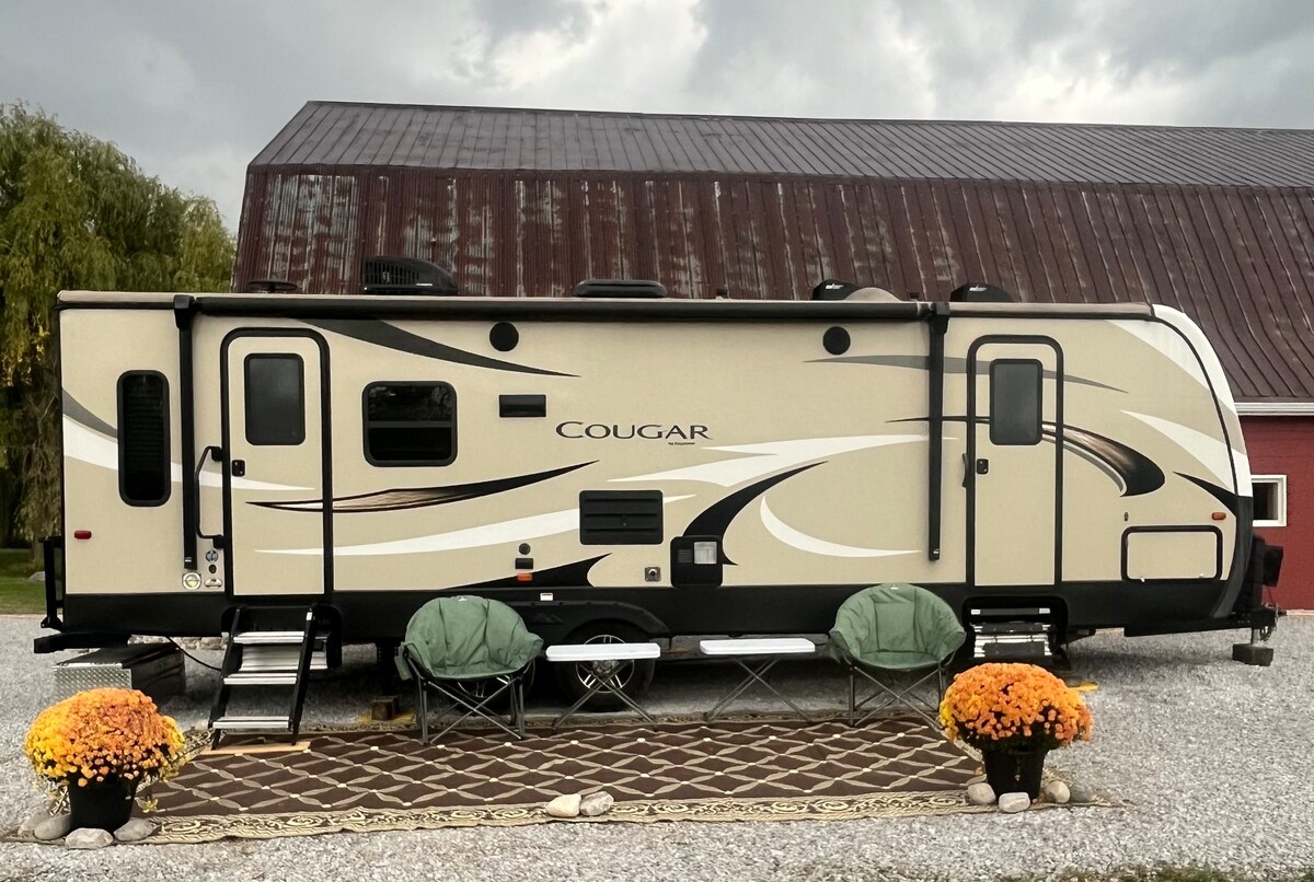 Camp in style on our farm.