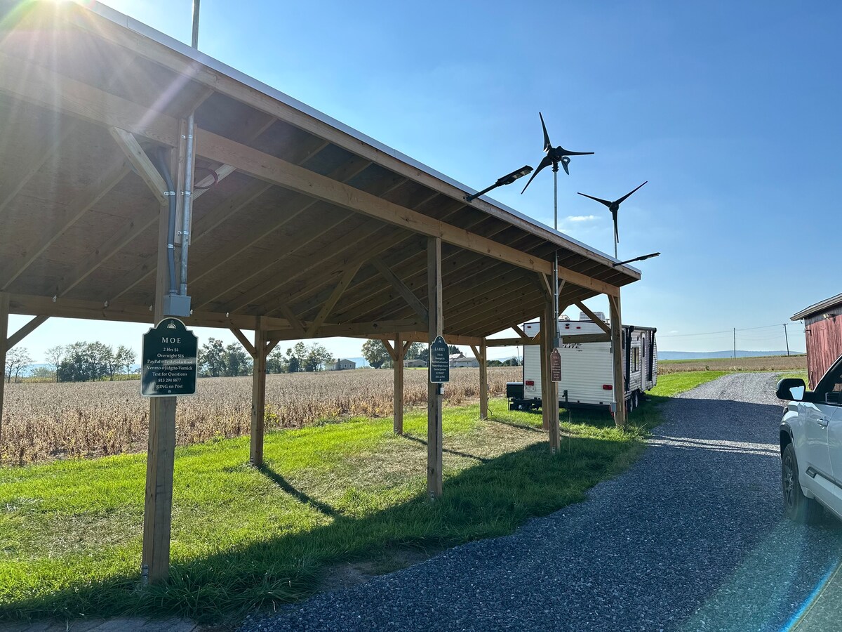 CURLY Level 2 Tesla EV Solar Powered Charger