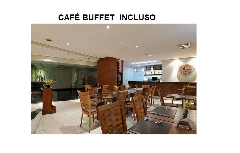 Café Buffet, estac e wi-fi inclusos no Comfort
