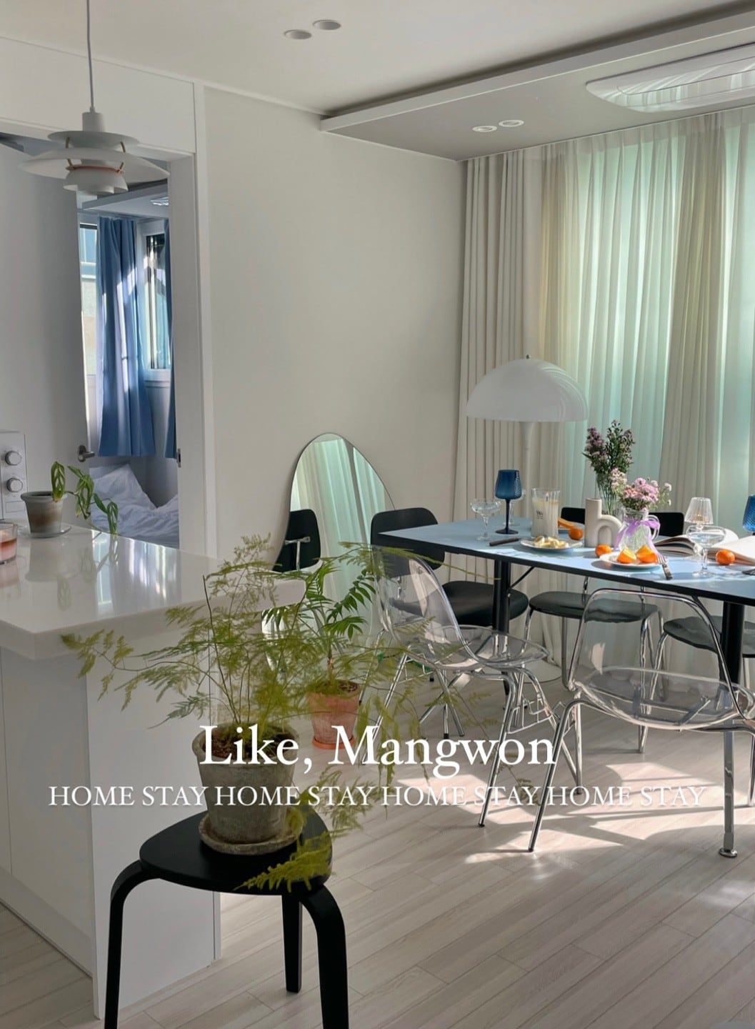 [Like Mangwon]新建筑• Mangwon站3分钟•弘大•合井• YGG • 2间卧室•免费停车场