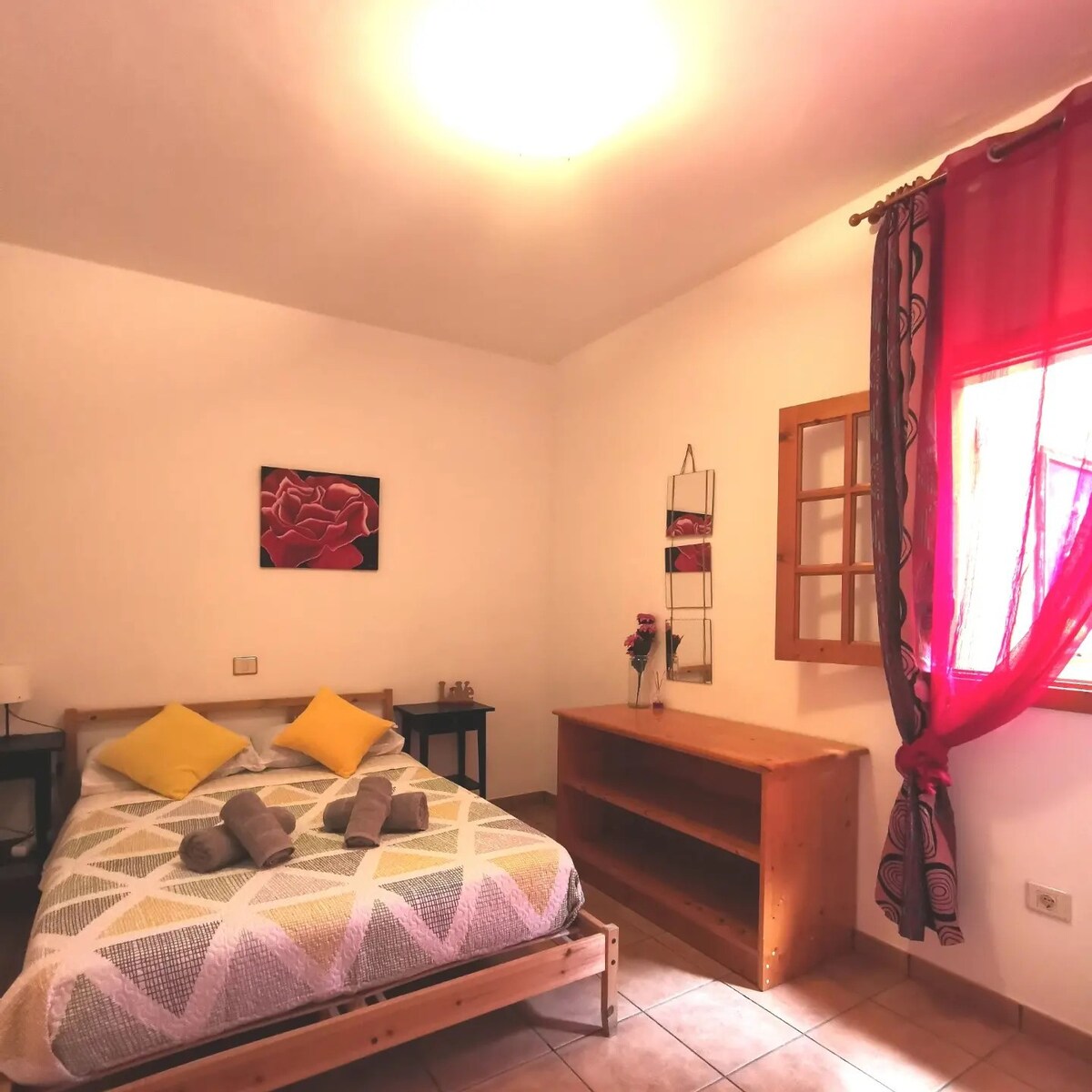 Habitación privada doble en albergue juvenil