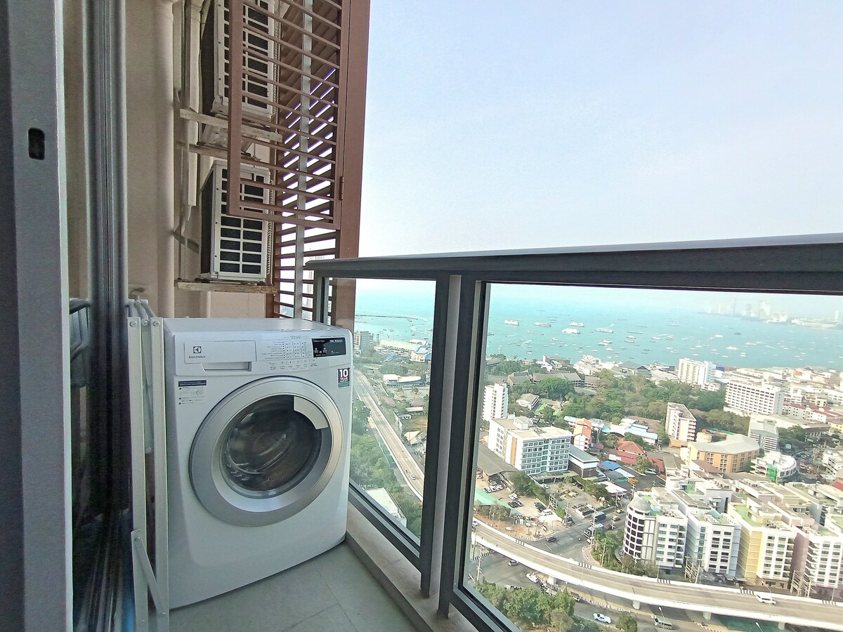 2Bedroom fl. 35th, Sea view, Walking Street, Wi-Fi