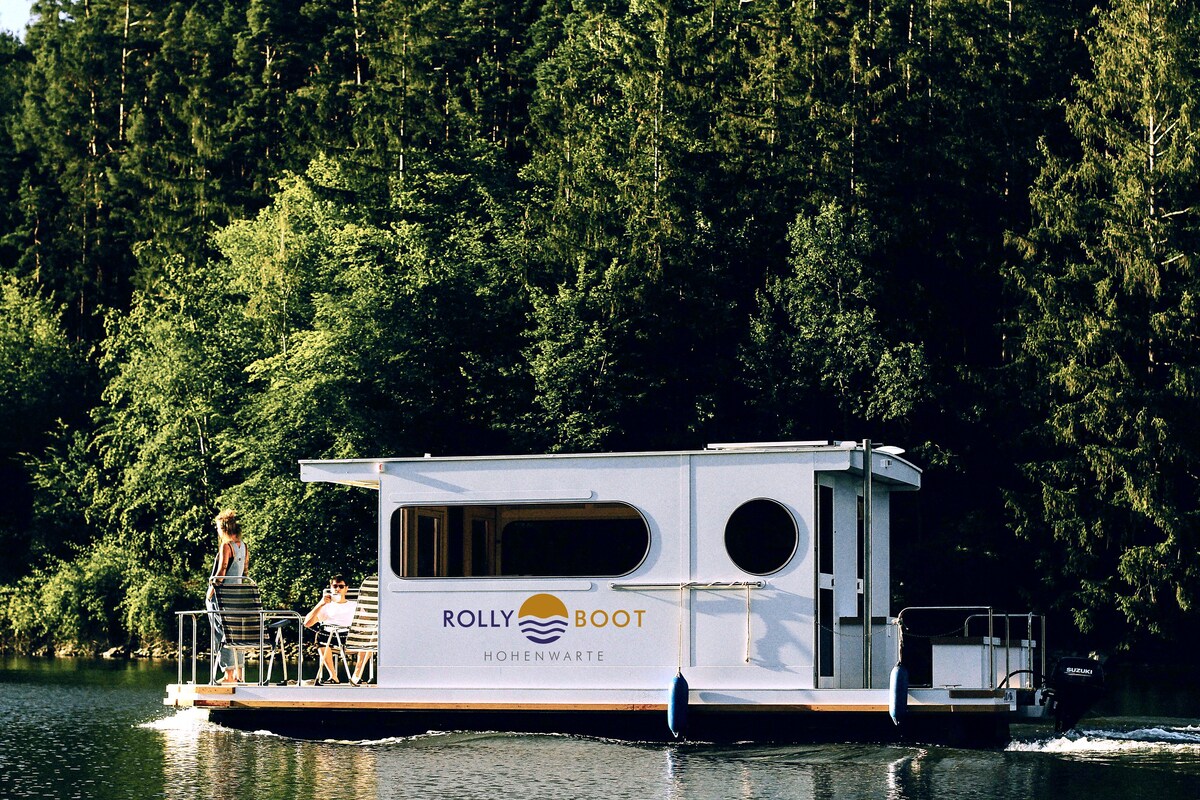 Hausboot Soleil am Hohenwartestausee Thüringen