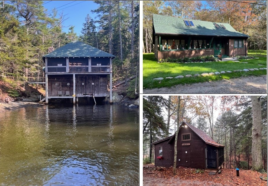 3 historic, renovated cottages on Casco Bay, Maine