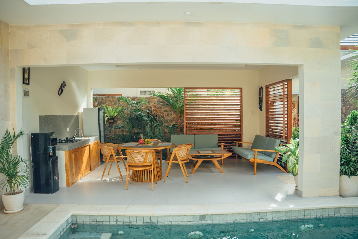 Matahari别墅2 -郁郁葱葱的2卧+私人泳池