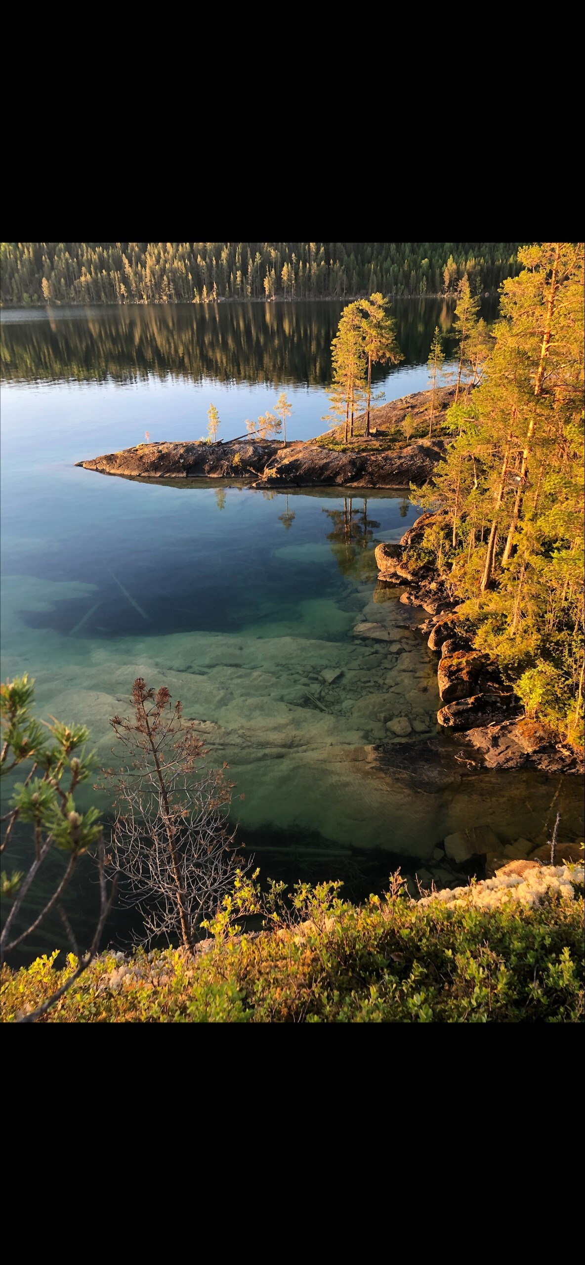 Hus vid Sveriges vackraste sjö