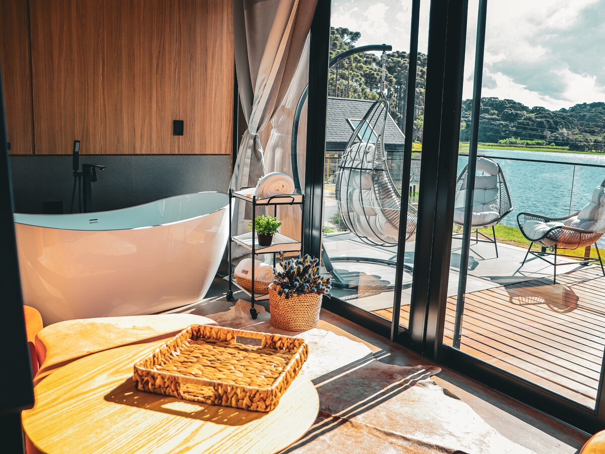 Cabana Família com Vista Lago e Banheira