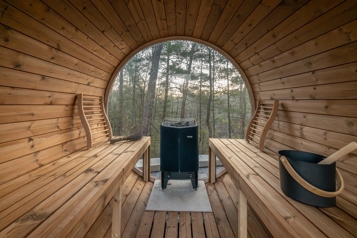 TallTimberCabin|Barrel Sauna|Cedar Hot Tub|3 Acres
