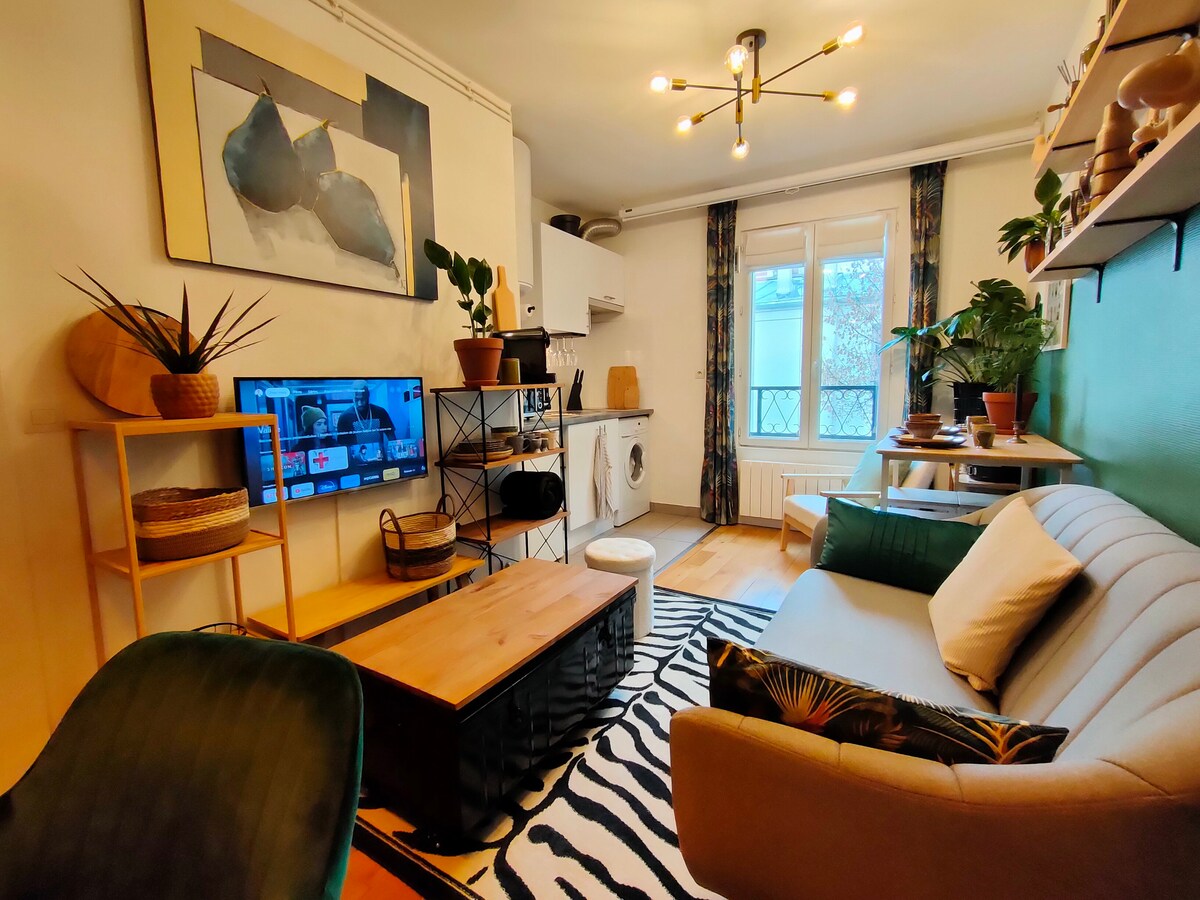 Cosy Loft in Paris, Buttes-Chaumont