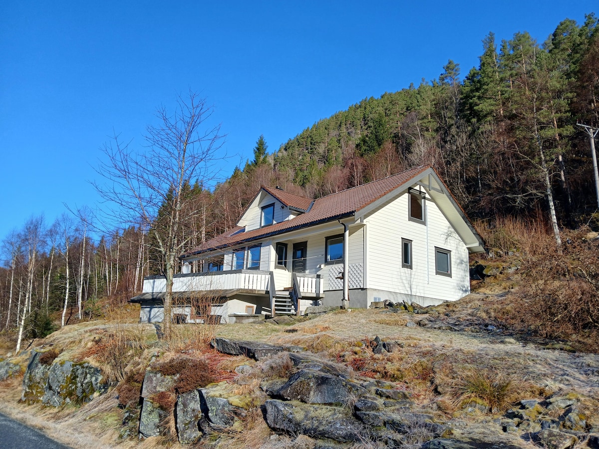 House in beautiful nature