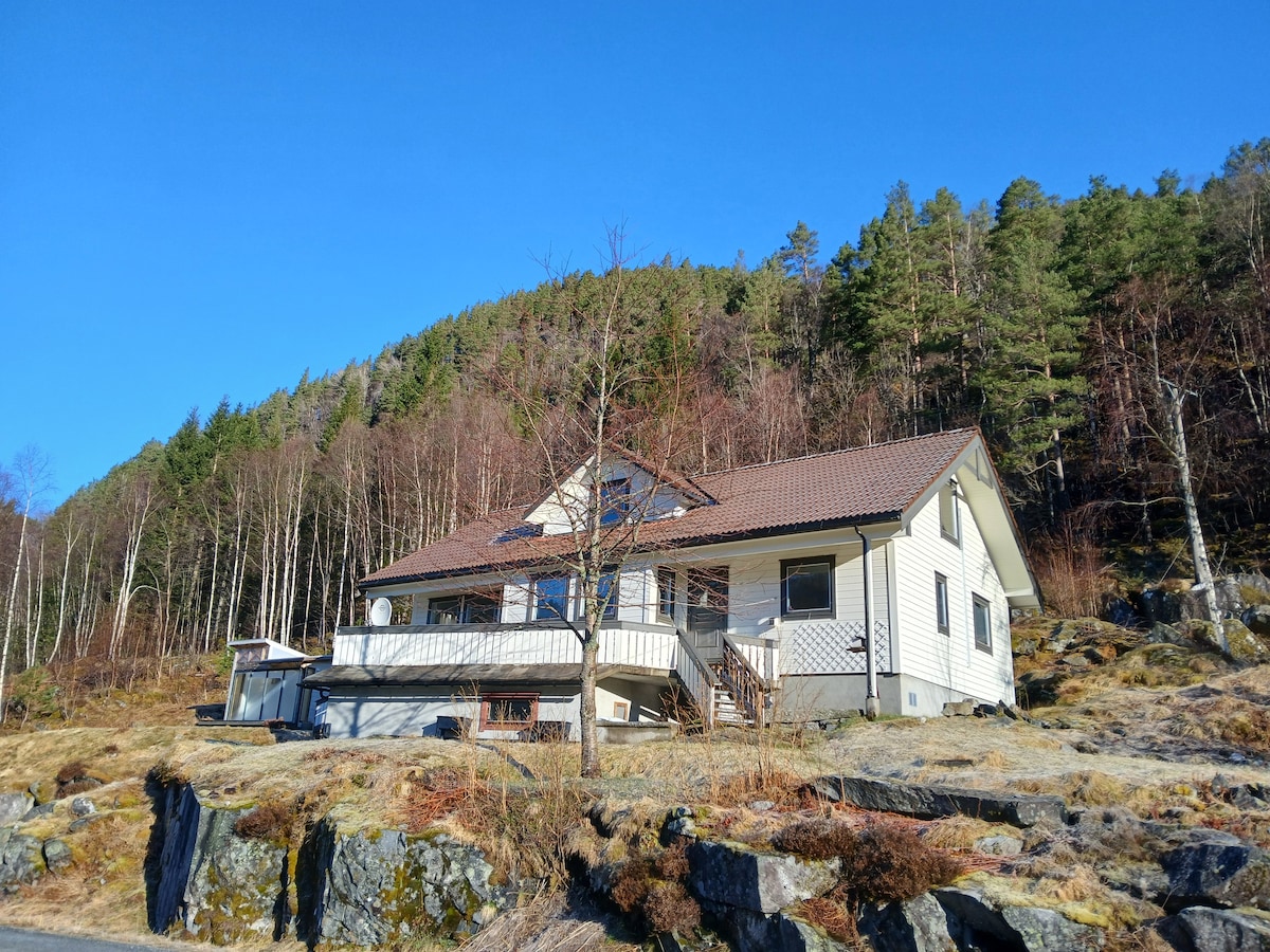 House in beautiful nature