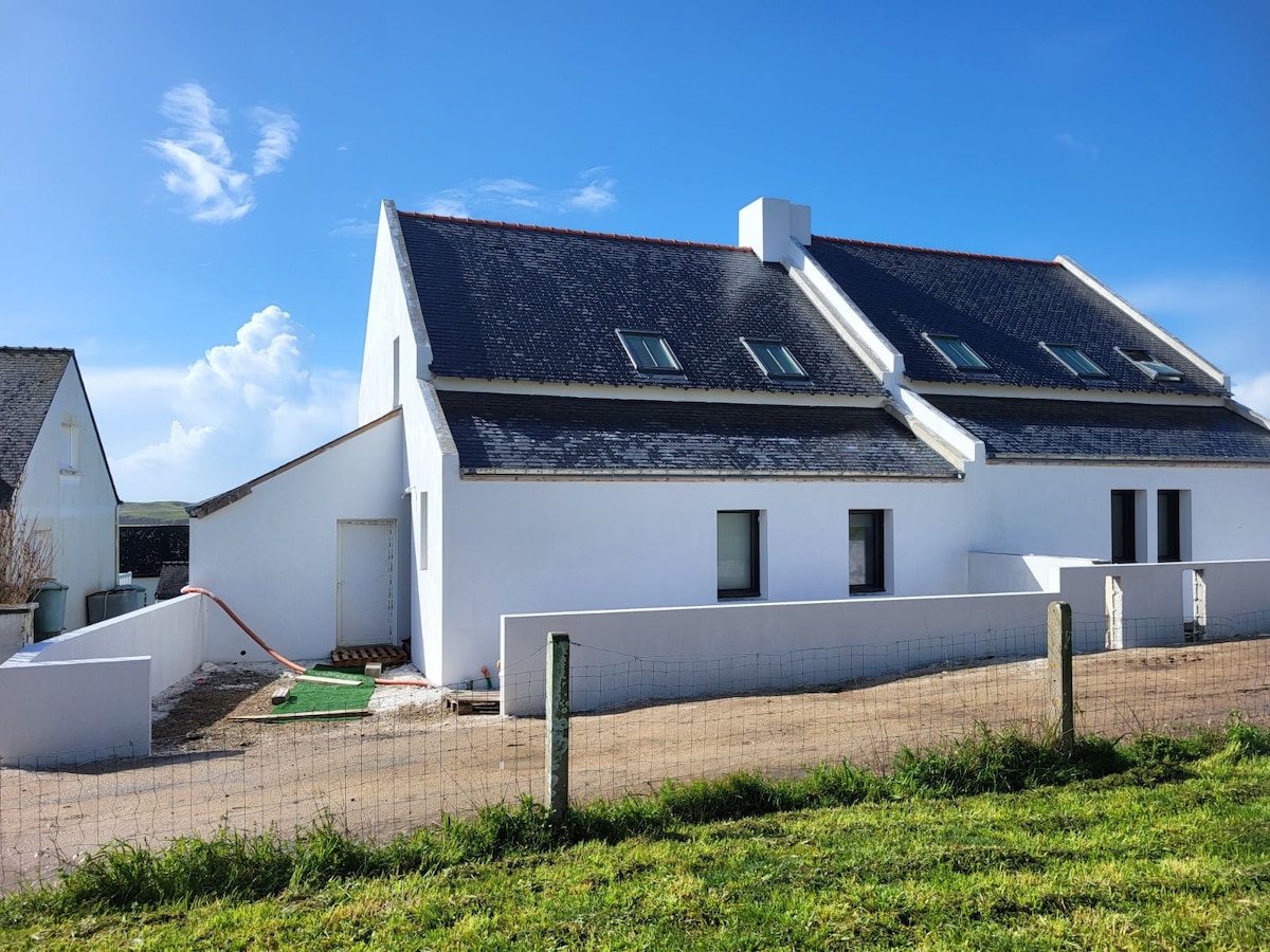 Maison avec vue mer à 1 minute de la plage