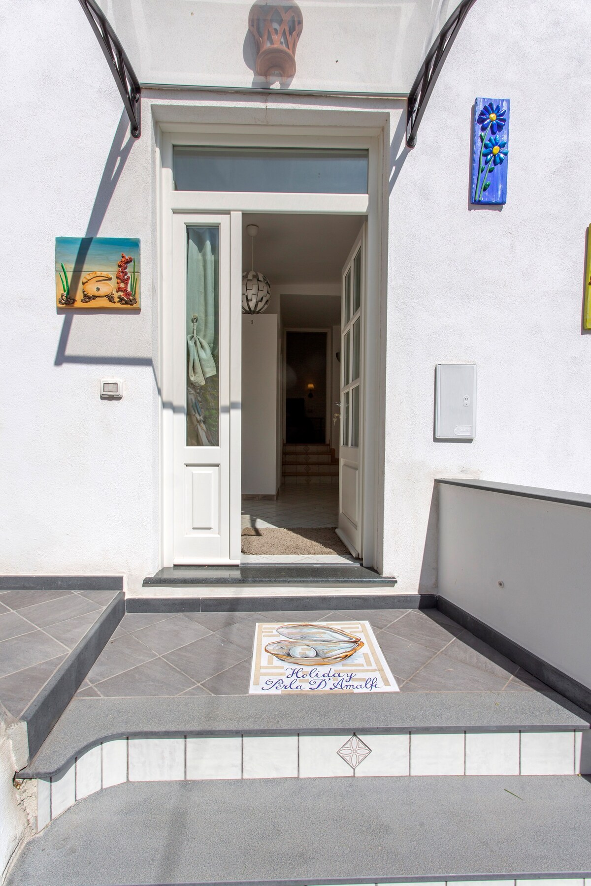 「Perla d 'Amalfi」度假免费日光浴室和停车场