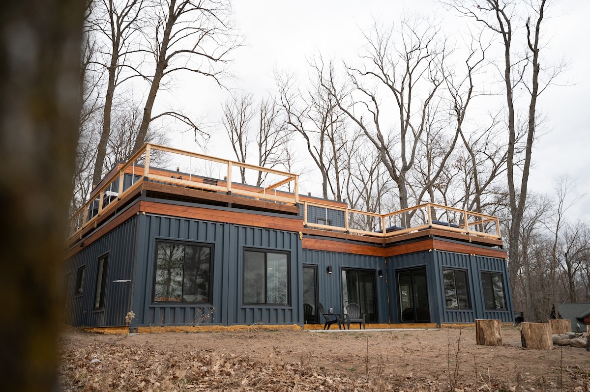 Container home on Long Lake