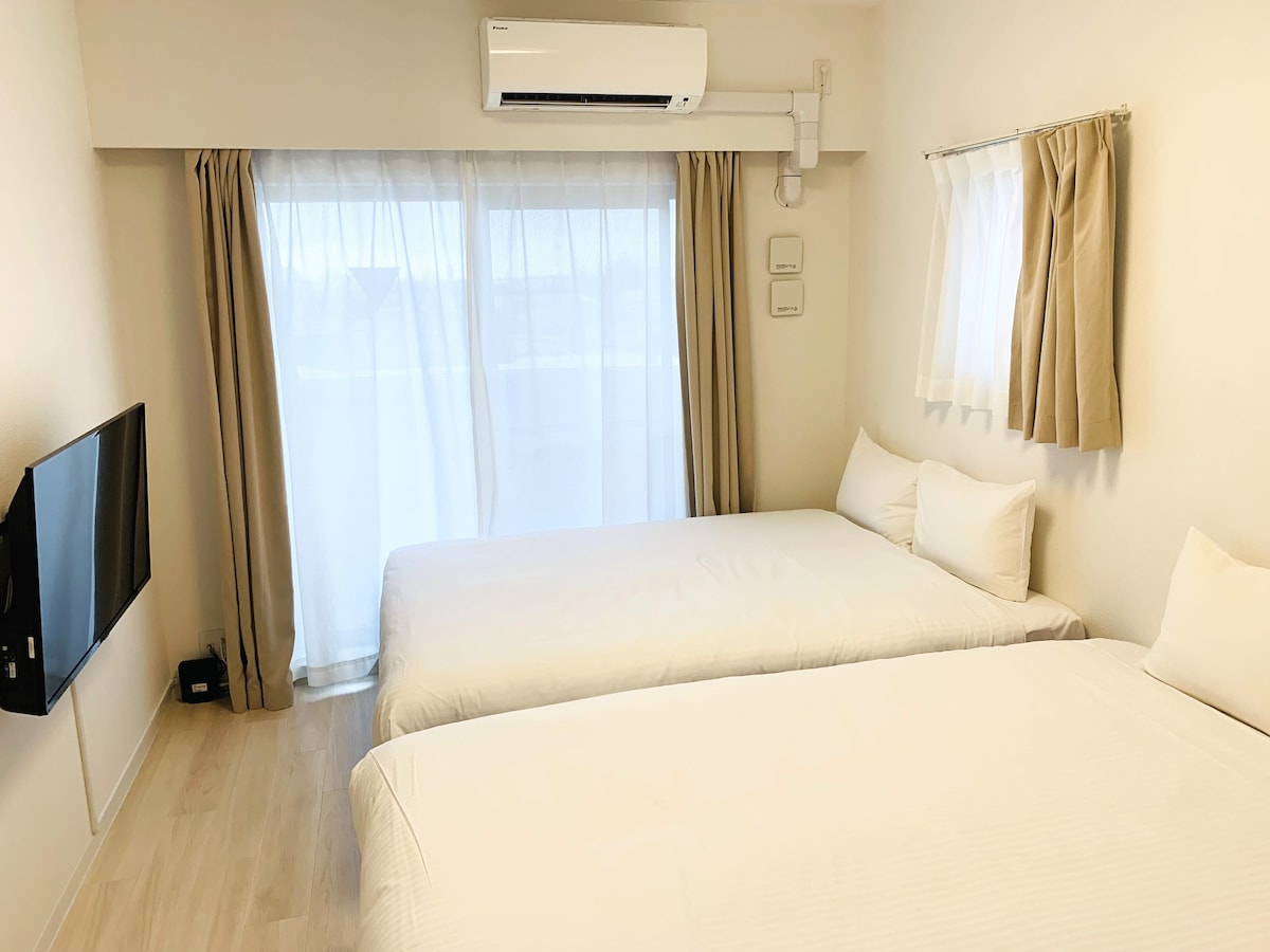 【Great for Sightseeing!】 /Deluxe Twin Room /4 ppl