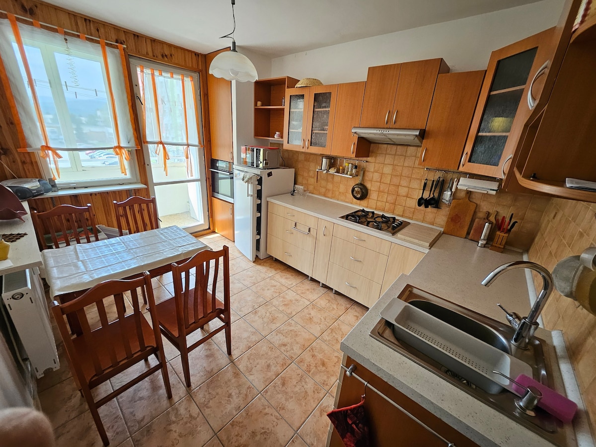 3-room apartment near Slovak Paradise and Tatras.