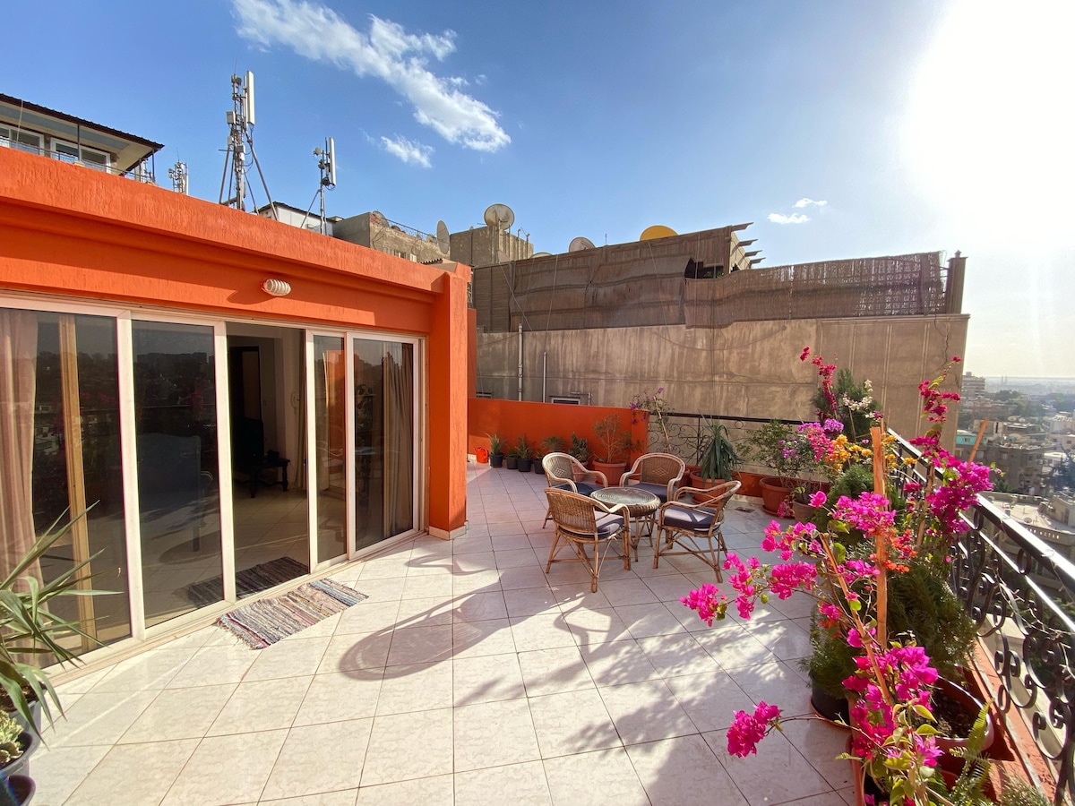 Panoramic Central Rooftop in Maadi