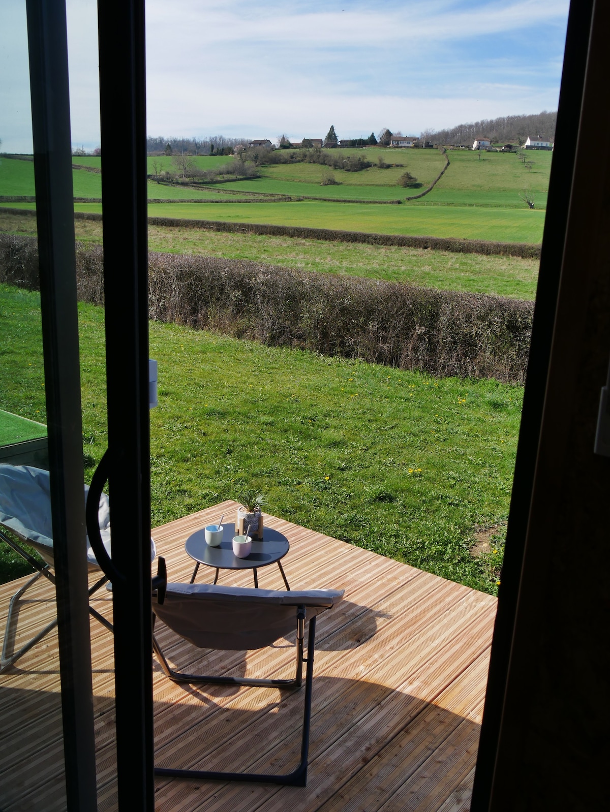 Studio avec vue champêtre