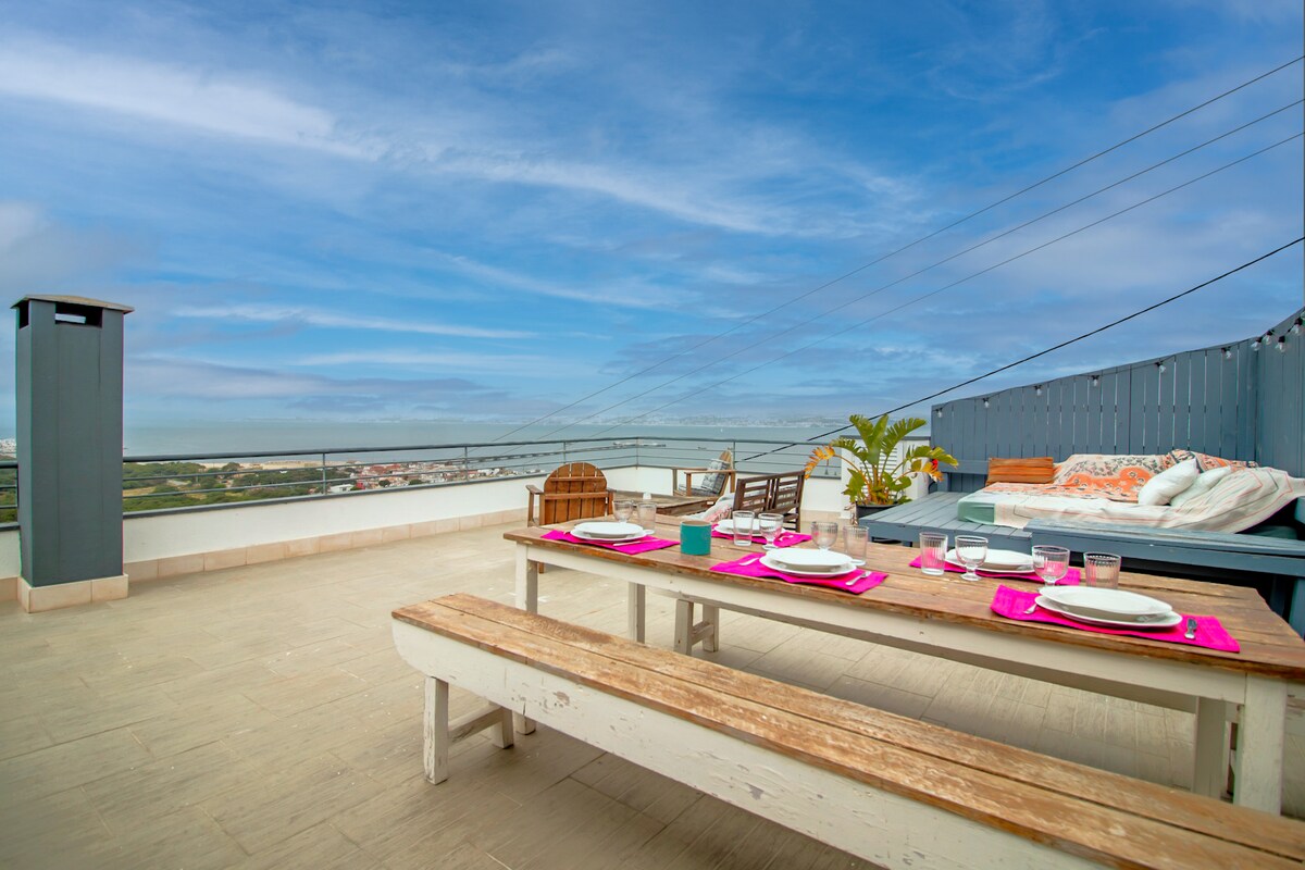 Rooftop Ocean view 180º - Trafaria