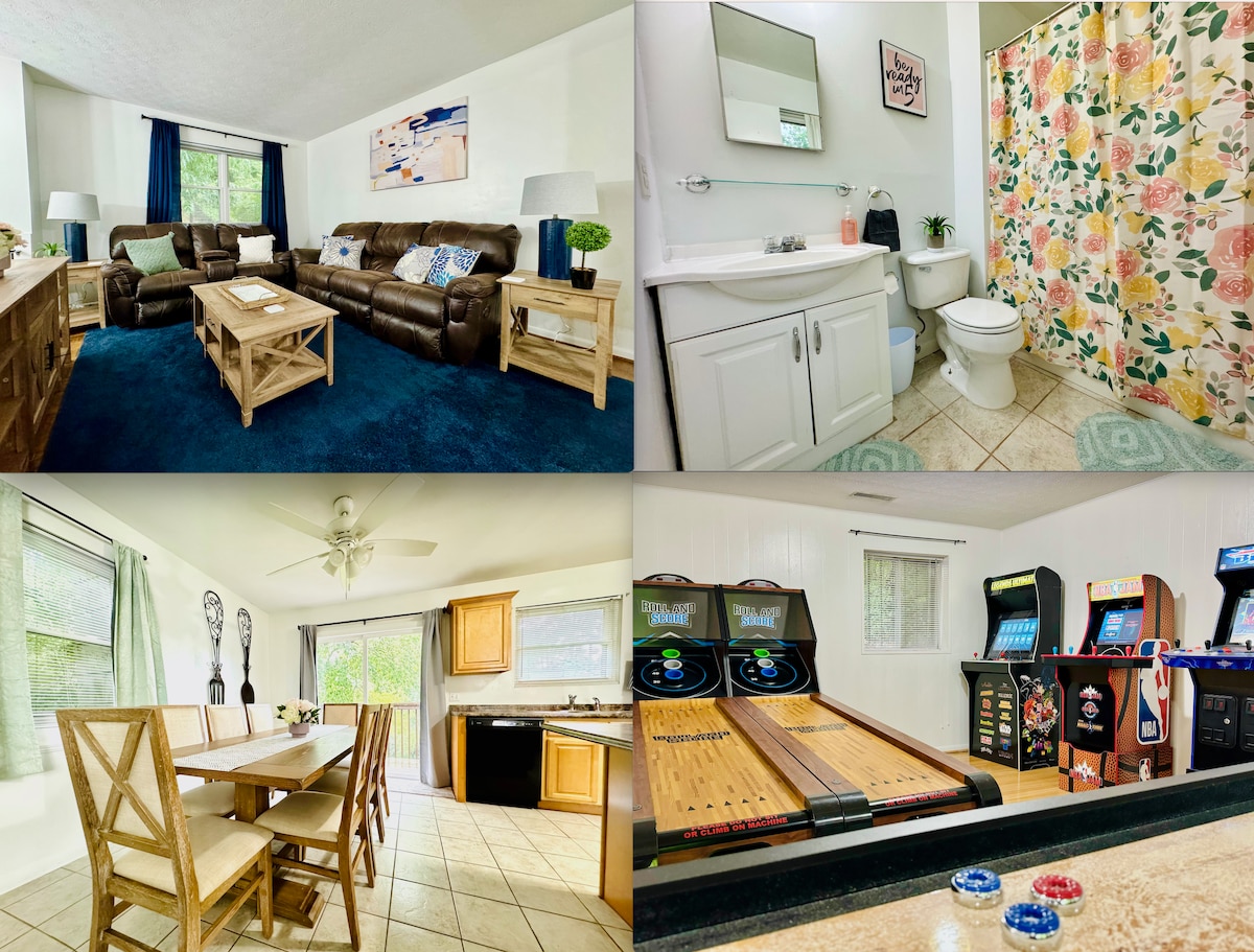 Downtown Family Fun/Arcade & Game Room/Sleeps 15