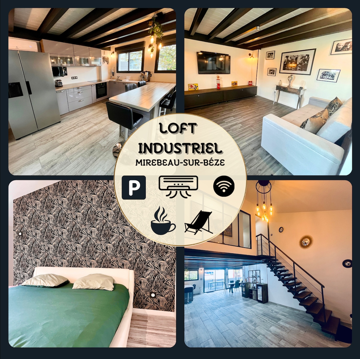 Loft Industriel de 160m2 + terrasse de 42m2