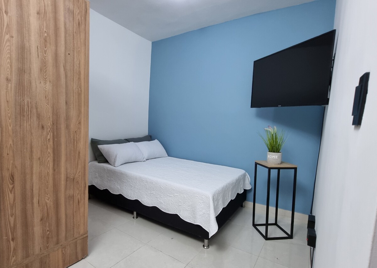 Apartamento azul en Medellín