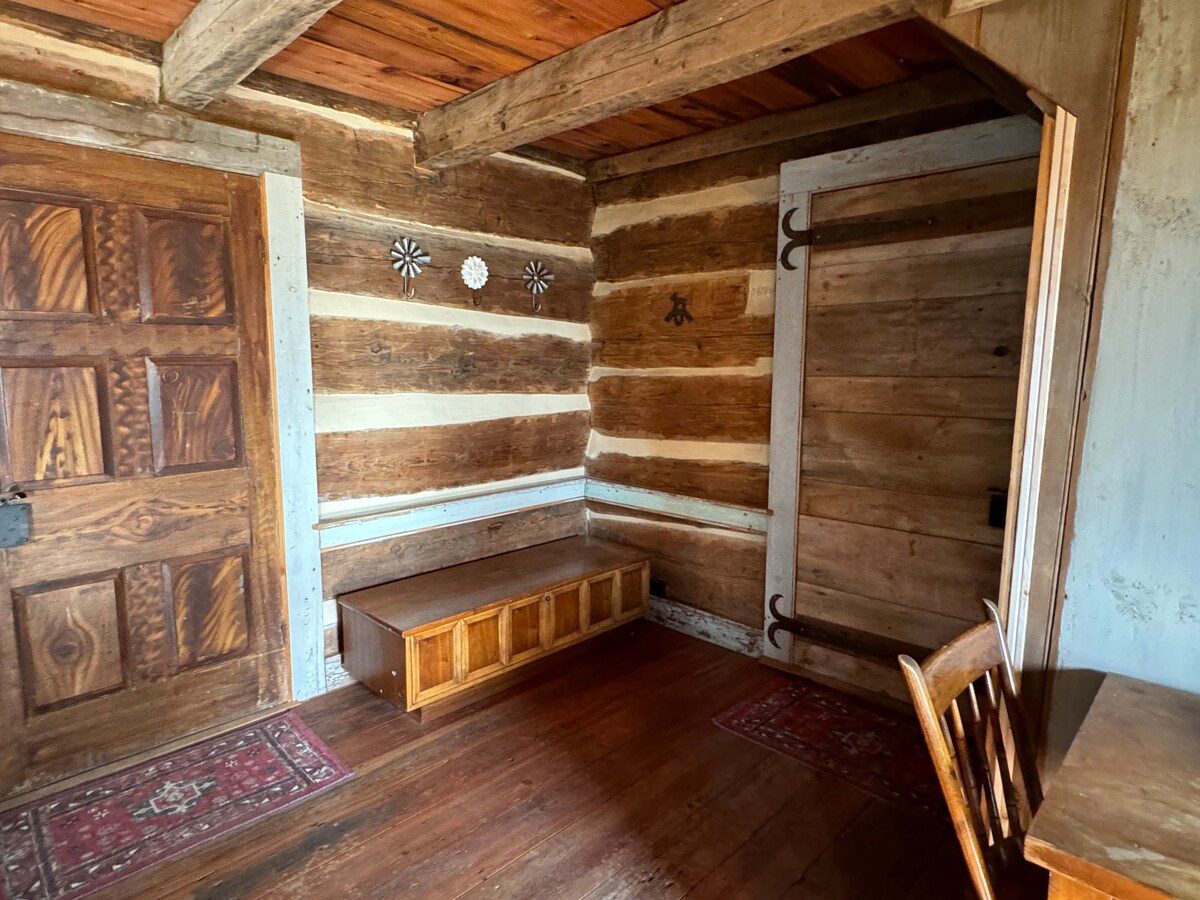 1800s Log Cabin Modernized at House of Many Stairs