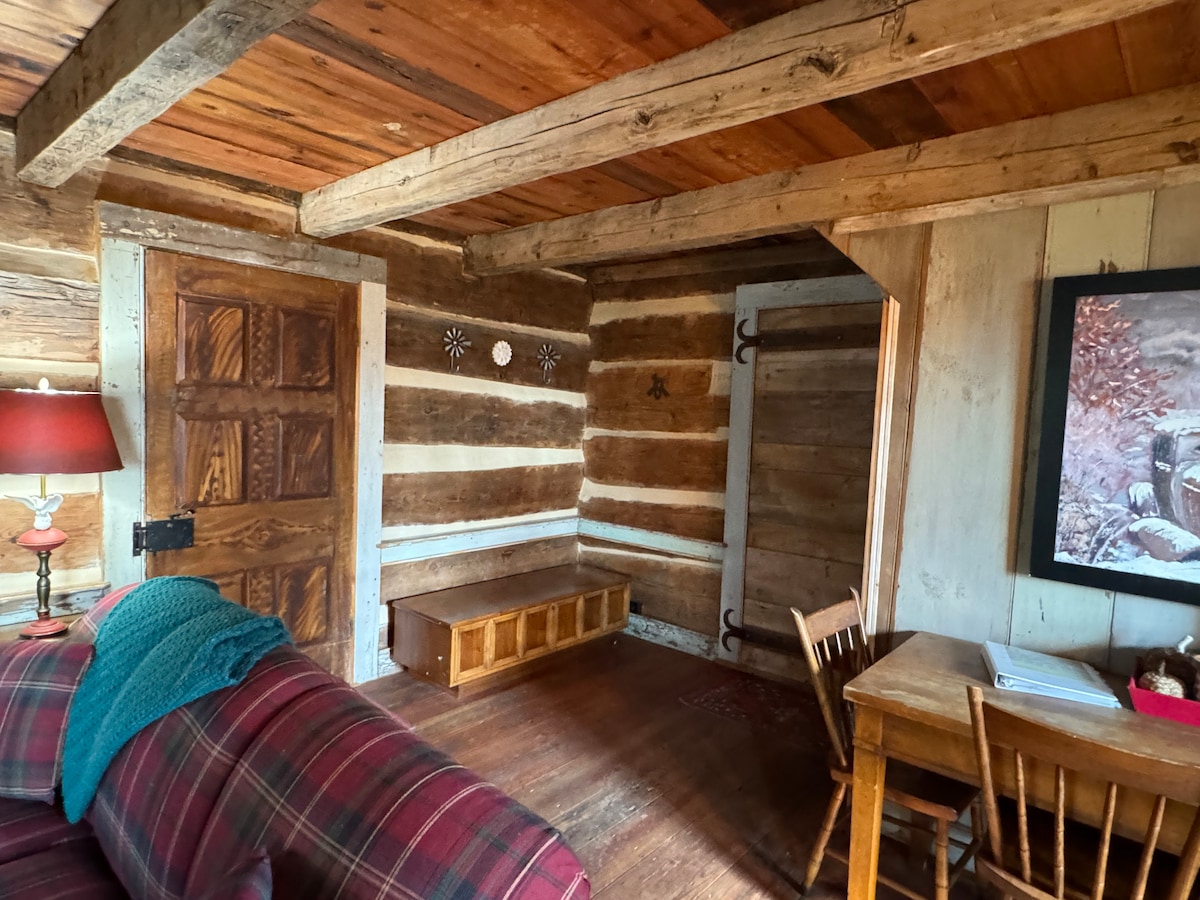 1800s Log Cabin Modernized at House of Many Stairs