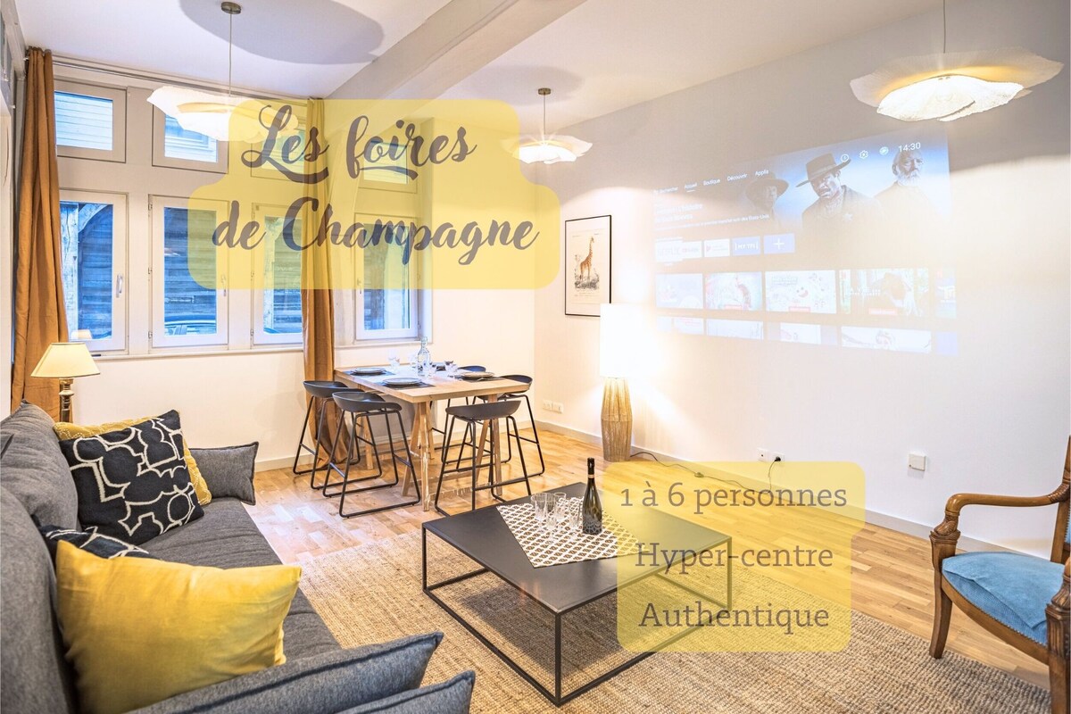 "Les foires de Champagne" 1-6 Pers. Cœur de ville