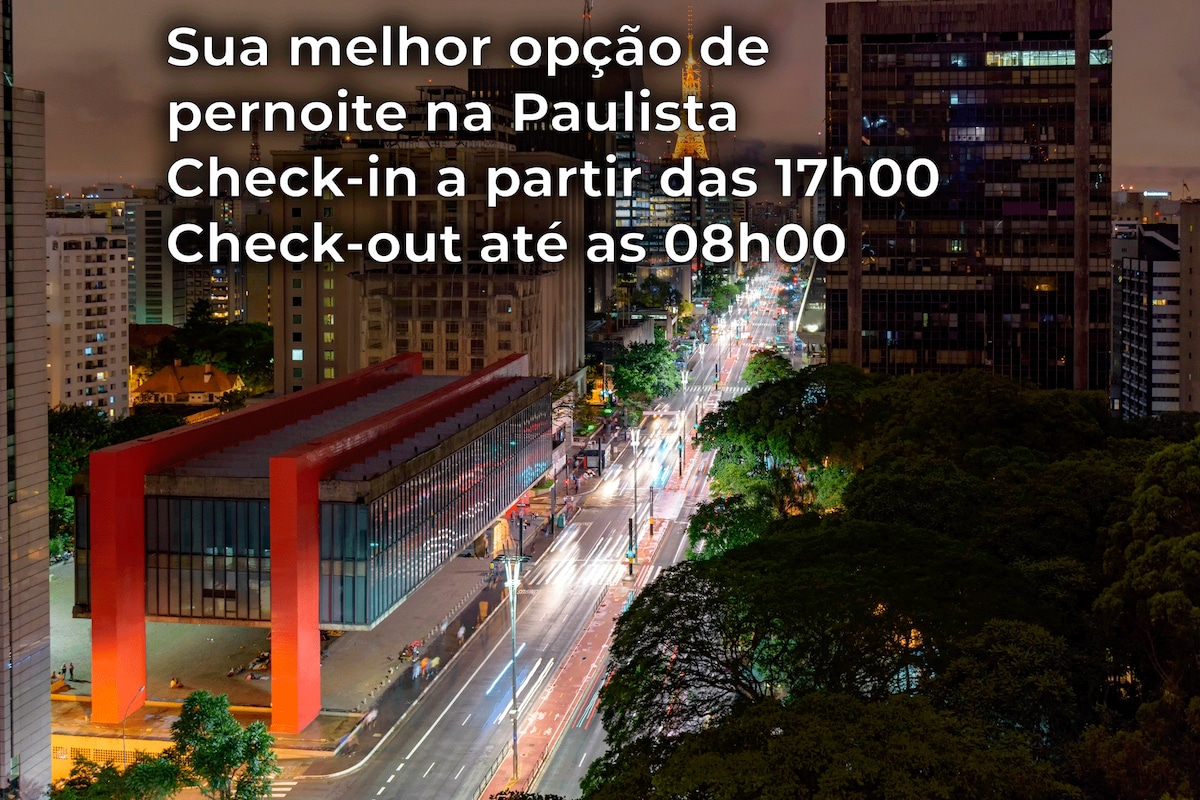 Overnight Stay Flat Paulista - Pernoite 17h/08h