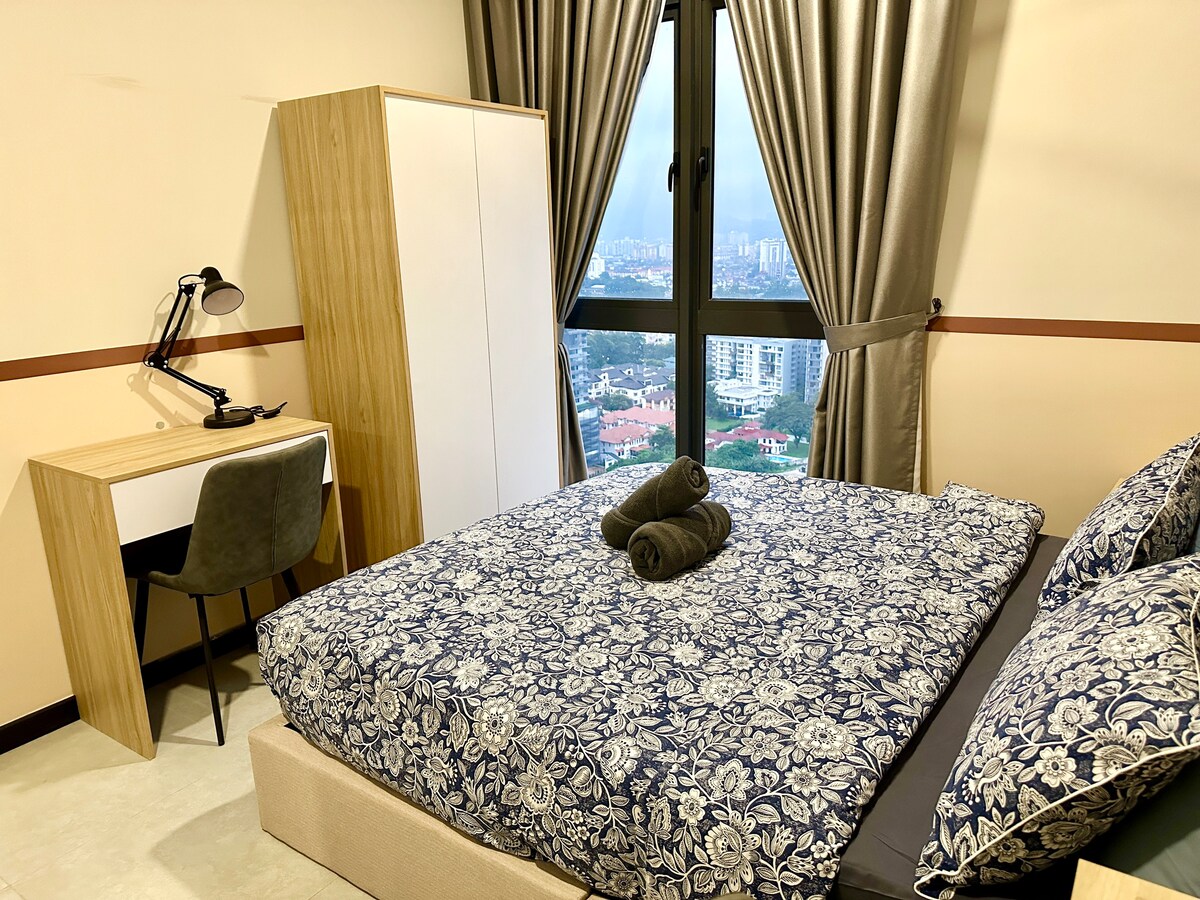 时尚的双卧室公寓@新宿套房，吉隆坡